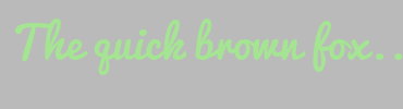 Image with Font Color A4E493 and Background Color BABABA